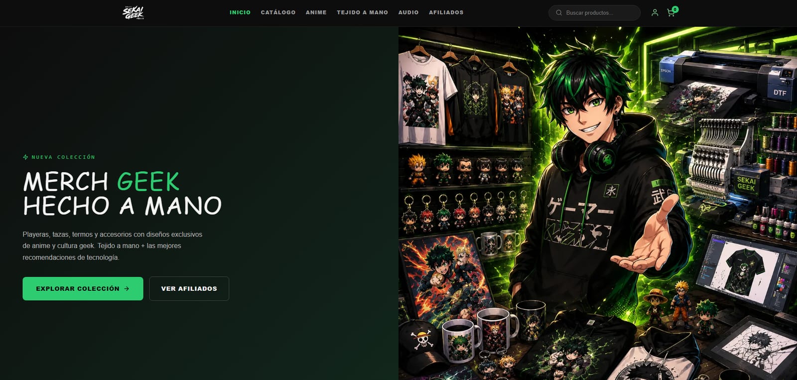 Sekai Geek — Ecommerce · Diseño Web